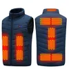 Gilets pour hommes 2491113 Places gilet chauffant hommes femmes veste Usb chauffage vêtements thermiques chasse hiver mode chaleur 221117