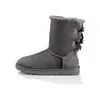 Bottes de neige d'hiver classiques pour femmes et filles rouge noir arc violet marron marron café classique mini antilope gris bottillons courts chaussures de démarrage décontractées blaeur 36-42