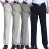 Pantaloni da uomo primavera autunno smart casual per uomo pantaloni in cotone uomo vintage classico dritto sciolto business nero marrone grigio