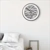 壁の時計ミニマリスト時計白い黒い北欧のデザインアートサイレントムーブメント洗練された大きな家の装飾C5T080