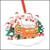 Décorations de Noël améliorées personnalisées 2021 Ornements de Noël Décorations Quarantaine Survivant Ornement Kit Jouets créatifs pour Dhib1