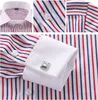 Men's Casual Shirts Quality Men Slim Fit Mens Long Sleeve Business Dress French Cufflinks Male Striped 221117