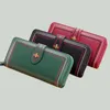 Carteira Feminina Couro Genuíno Clutch Bolsa Feminina Longa Bolsa de Dinheiro Zíper Moeda Bee Marca de Luxo Pulseira Telefone Hasp s 221030