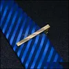 Завязки зажимы полоса стрелка крест -галстук рубашки рубашки бизнеса костюмы золотые батончики застежки для шеи