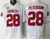 NCAA College Football Jerseys 44 Brian Bosworth 28 Adrian Peterson 32 Samaje Perine Stitched Jersey Red White Black