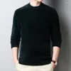 Men's Sweaters Men's Thicken Velvet Clothing Winter Casual O-Neck Slim Fit Thermal Sweater Male Long Sleeve Warm Knitwear Pullover