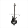 Löffel Edelstahl Gitarre Bass Löffel Musikinstrumente Kaffee Rührlöffel Home Küche Esszimmer Besteck Drop Lieferung Garten B Dh5Gd