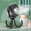 Octopus -fans handh￥llen USB -fl￤ktvagnsfl￤kt Desktop Rechargeble Mini Fan296p226U274L