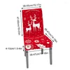 Chair Covers Christmas Holiday Slipcovers Dining Room Set Of 4 Home Kitchen Decor Red