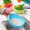 2-In-1 Rice Washer Strainer And Colanders Washing Bowl Plastic Sieve Drainer For Vegetables And Fruits