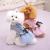 Vêtements pour chiens Designer Petits vêtements Printemps Automne Jupe Princesse Chat Poméranie Teddy Bichon Kitty Chiot Tenues Robes Pour Animaux De Compagnie