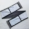 Écharpe de Sublimation en Polyester Textile 6 Panneaux Serviette d'Hiver Transfert Thermique Écharpes de Cou avec Glands