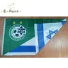 Banner-Flaggen, halb Israel, Maccabi Haifa FC, 90 x 150 cm, Größe Weihnachtsdekoration für Zuhause, Geschenke 221116