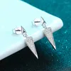 Boucles d'Oreilles Moissanite Oreille Triangle Mignon Simplicité Diamants Boucle D'oreille En Argent Sterling 925 Réussi Diamant Test Femmes Fête D'anniversaire Cadeau