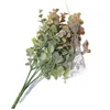 Fleurs décoratives plante artificielle feuilles d'eucalyptus en plastique plantes vertes artificielle fausse fleur décoration de la maison bricolage mariage bouquet de mariée GC1812