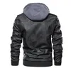 Mens Suits Blazers Fashion Leather Jacket Autumn Casual Motorcycle Slim Collar PU Coat Windproof 221117