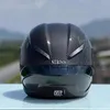 Motorradhelme Kohlefaser Wasserma Hellschwarze Full Face Helm für Männer und Frauen Rennfahrten Herbstschutz Helme Helme