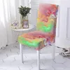 Pokrywa krzesełka Galaxy Spandex Cover 3D Sea Cloud Print do jadalni krzesła w domu Wysokie przyjęcie do domu Dekoracja domu