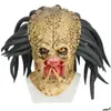 Party Masks Predator Cosplay Mask Costume Helmet Props Antenna Halloween Party Horror T200703 Drop Delivery Home Garden Festive Suppl Dhwgj