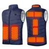 Gilets pour hommes 2491113 Places gilet chauffant hommes femmes veste Usb chauffage vêtements thermiques chasse hiver mode chaleur 221117