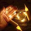 سلاسل 6pcs النمذجة النمذجة Cork Fairy Lights زجاجة الديكور عيد الميلاد