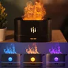 Diffuseurs d'huiles essentielles effet de flamme humidificateur d'air ultrasons USB simulation de feu arôme huile parfum de pièce 221118