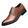 Dress Shoes Large Size Business Formal Youth Casual Korean Version Trend British Men's Leather Shoes 38-48