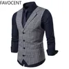 Men's Vests Mens Suit Fashion Slim Fit Thin Plaid Men Waistcoat Tops Business Man England Style Male Leisure Suits 221117