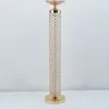 Party Decoration Round Crystal Roman Column Shiny Gold Plinth Pelar Stand Wedding Table Flower Celight Centerpieces Stage Event