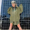 Giacche da donna Kpop Moda Harajuku Stampa grafica Felpa con cappuccio a maniche lunghe Donna Pullover Y2K Punk gotico Streetwear Coppia Felpa vintage taglia T221105