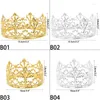 Party Supplies 1pcs Gold Color Crown Cake Topper Girls Princess Headdress Garland Decor Wedding Birthday Baking Decoration