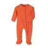 Rompers zacht katoenen baby romper voetgeboren kleding jumpsuits voor meisjes jongens overalls lente peuter onesie baby kleding 221117