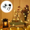 Строки 8 режимов 16 футов 20Leds Fairy Whate White Romantic Waterpronation Wedding Vard Decor Decor Solar Light Cring