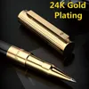 Gelpennor Darb Luxury Rollerball för att skriva 24k Guldplätering av hög kvalitet Metal Business Office Gift 221118