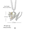 Colliers pendentifs glacés lettre initiale colliers femmes strass 26 alphabets Az or angle pendentifs à breloque sier chaînes ras du cou Fo Dhdue
