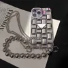 For Phone Iphone With Case Cases Silver Bead Bracelet Crossbody Chain 12 13Promax 11 12Pro 11Pro Xs Xr X 7Plus 8P Cover q2