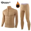 Men's Thermal Underwear Mens Sets Sport Base Layer For Male Winter Gear Compression Suits Skiing Running Long Johns 221117