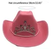 Berretti Cappelli da cowgirl Donna Addio al nubilato Compleanno per adulti Discoteca Dress Up T8NB