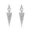 Boucles d'Oreilles Moissanite Oreille Triangle Mignon Simplicité Diamants Boucle D'oreille En Argent Sterling 925 Réussi Diamant Test Femmes Fête D'anniversaire Cadeau