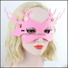 Masques de fête Masque Adt Enfants Party Ball Comic Faon Masque Elk de Noël Creative Rose Ges Masques Usine Vente Directe 2Rx P1 Dr Dha2H