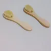 Brosse nettoyante pour le visage pour exfoliation du visage Poils naturels Brosses exfoliantes pour le visage pour brossage à sec avec manche en bois FY3833 ss1207