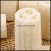 Bath Brushes Sponges Scrubbers Natural Loofah Luffa Sponge With For Body Remove The Dead Skin And Kitchen Tool Bath Brushes Lengt Dhle1