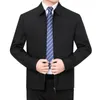 Men's Jackets Men Jacket All Match Pockets Temperament Pure Color Slim-fitting Coat