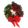 Dekorative Blumen Kranz Weihnachten hängende Tür Ornament Künstliche Girlande Jesus Dekor Schild Dekoration Tannenzapfen Winter Rattan Saisonal