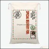 Décorations De Noël Service De Livraison Dstring Sac Pochette Lourde Santa Sacks Joyeux Noël Décorations Ornements Toile Snack Cadeau 1 Dh6Jl