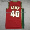 Maillots de basket Retro Sonic Kevin Durant Basketball Jersey Gary Payton Shawn Kemp Team USA Vert Rouge Blanc Noir Taille S-XXL