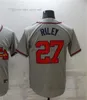 Maillots de baseball vierges, 24 Deion Sanders, 27 Austin Riley, 44 Hank Aaron, nouvelle collection 2022