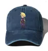 Berets tieners denim honkbal cap mannen vrouwen cowboy bot zomer herfst hiphop voor anime final fantasy cartoon hoeden