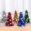 Juldekorationer Xmas gåvor Artificial Tree Mini Party Ornaments Plastic PVC Small TableTop Decor