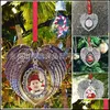 Christmas Decorations Dhs Sublimation Blanks Angel Wing Ornament Christmas Decorations Wings Shape Blank Add Your Own Image And Back Dhtsu